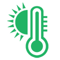 Sun and thermometer