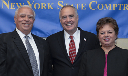 Cav Anthony and Mary Naccarato with Comptroller DiNapoli
