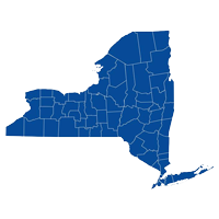 A map of New York State's Human remains audit in NY.