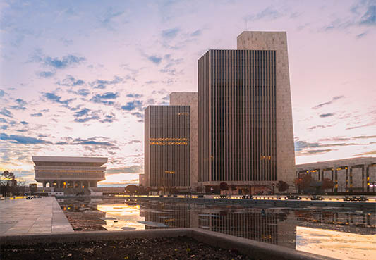State agency buildings in Empire state plaza