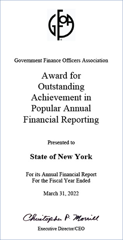 Award for Outstanding Achievement in Popular Annual Financial Reporting
