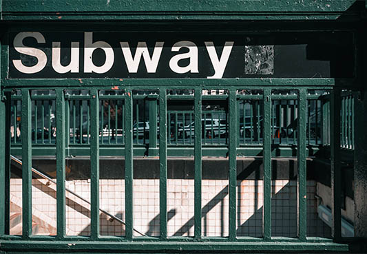 steps leading to subway entrance