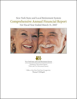2007 Comprehensive Annual Financial Report Cover