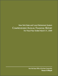 2009 Comprehensive Annual Financial Report Cover