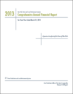 2013 Comprehensive Annual Financial Report Cover