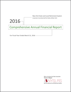 2016 Comprehensive Annual Financial Report Cover