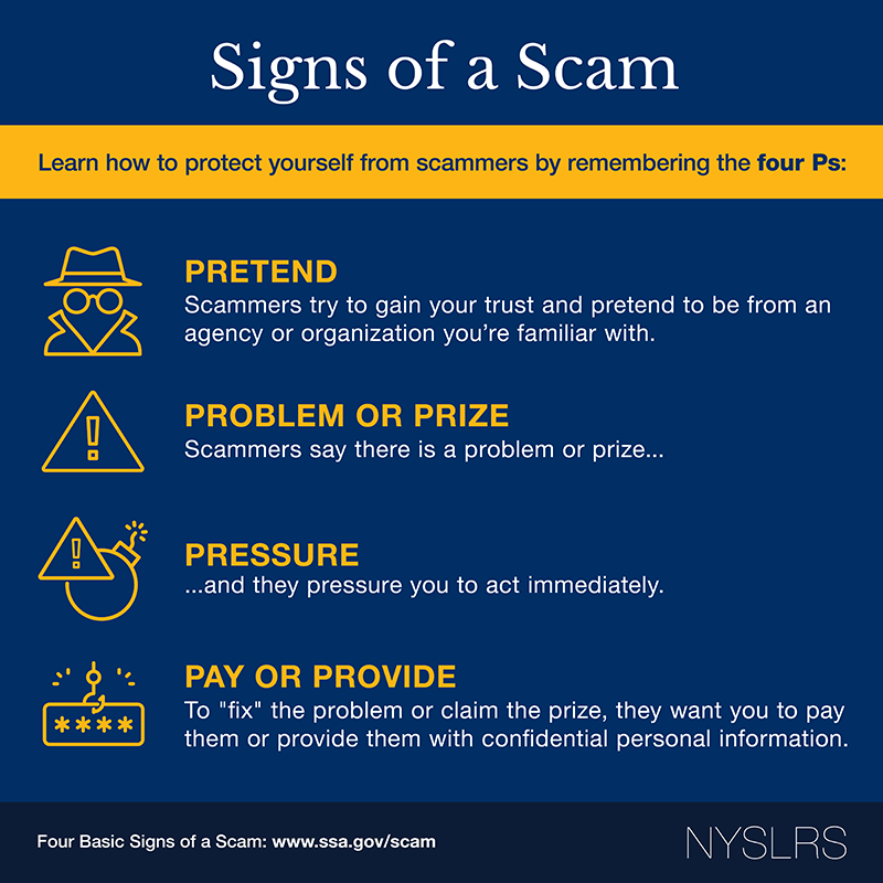 Signs of a Scam - Learn how to protect yourself from scammers