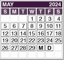 May 2024 Pension Payment Calendar