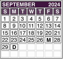 September 2024 Pension Payment Calendar