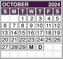 October 2024 Pension Payment Calendar