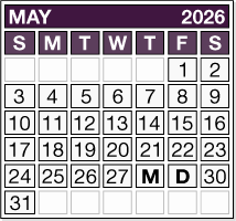 May 2026 Pension Payment Calendar