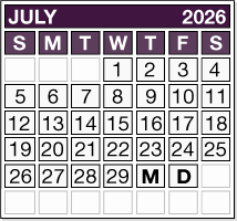 July 2026 Pension Payment Calendar