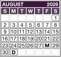 August 2026 Pension Payment Calendar