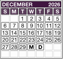 December 2026 Pension Payment Calendar