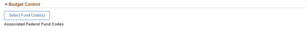 XIX.2.B Budget Control Select Fund Codes