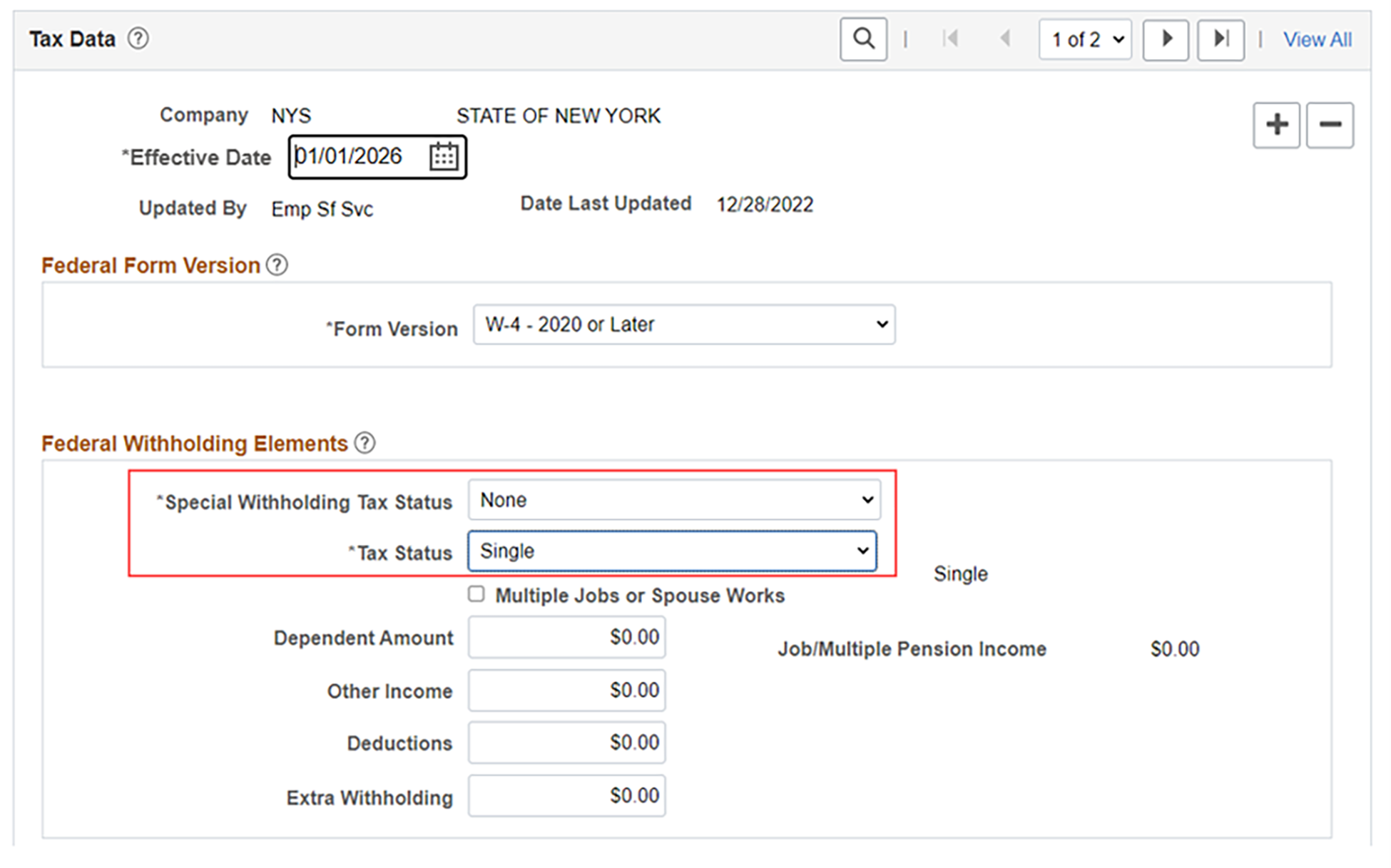 Tax Data Info Example 2