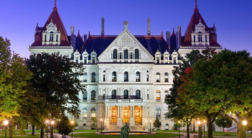 new york state capitol building in albany