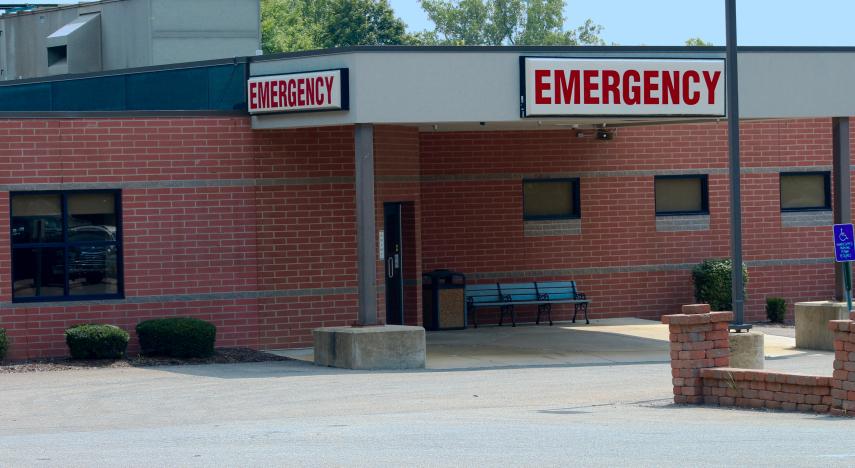 hospital emergency room in a rural new york town