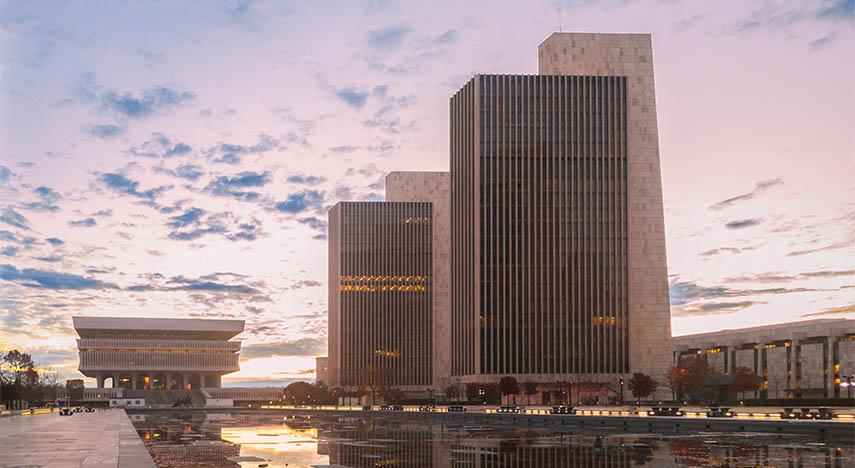 State agency buildings in Empire state plaza (PI)