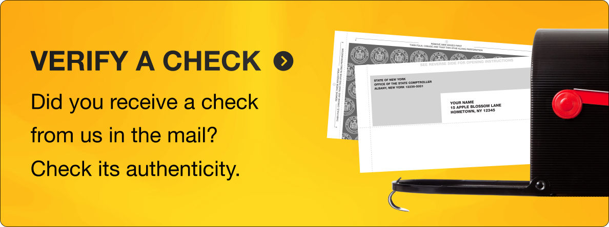 Verify a check. Did you receive a check from us in the mail? Check its authenticity